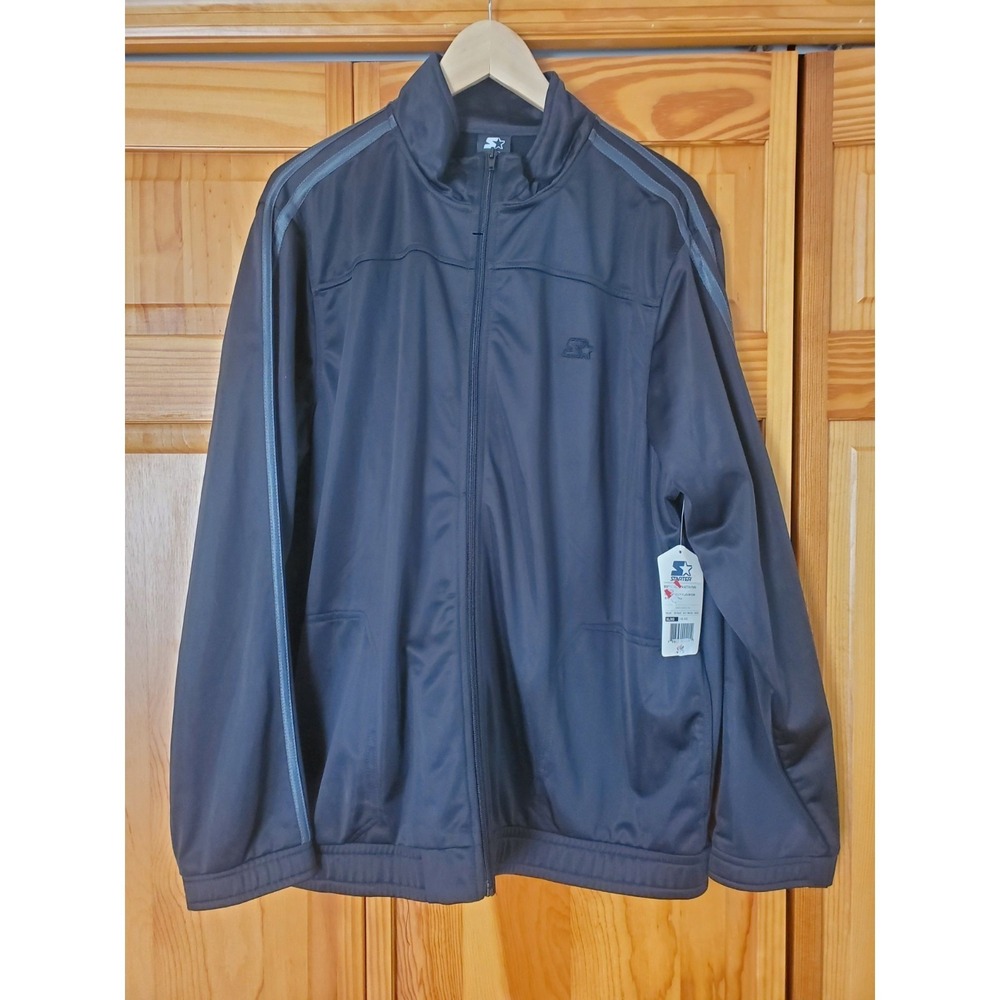 New Vintage STARTER Track Suit Jacket Mens Size XL - Black